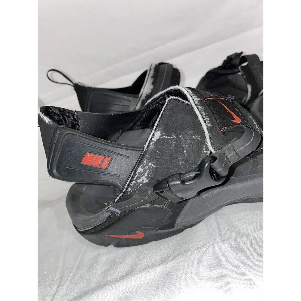 Nike ACG Sport Vintage Sandals Black Red Hiking Walking Running Sz 11